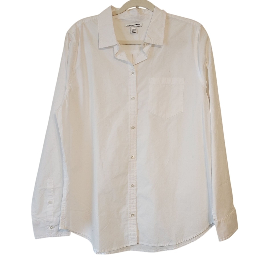 Amazon Essentials | Women's Basic White Button-Do… - image 2